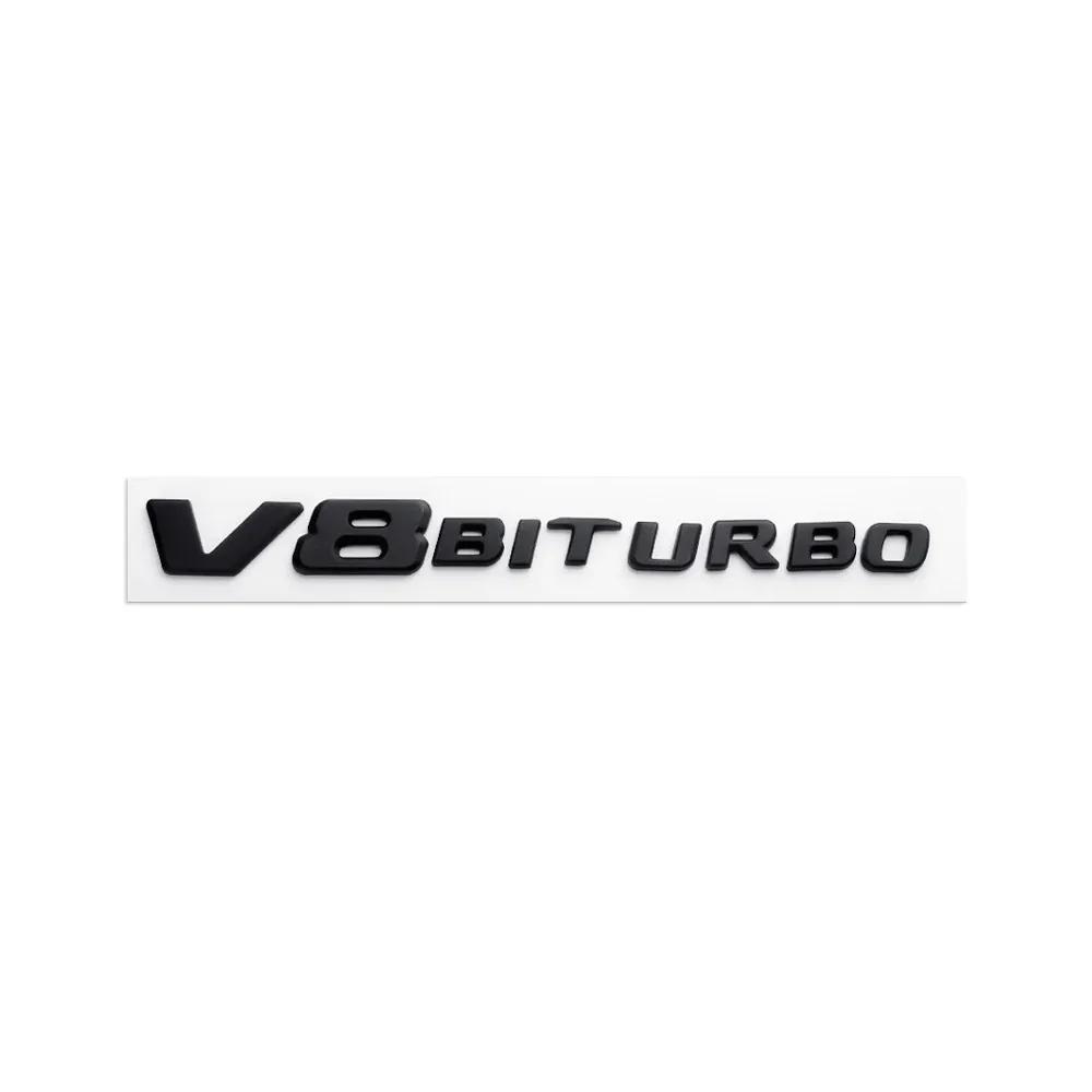 New 80% ABS BITURBO 4Matic Turbo Car Trunk Sticker Emblem For Mercedes Benz W108 W124 W126 W140 W168 W169 W176 W177 W190 W201 W