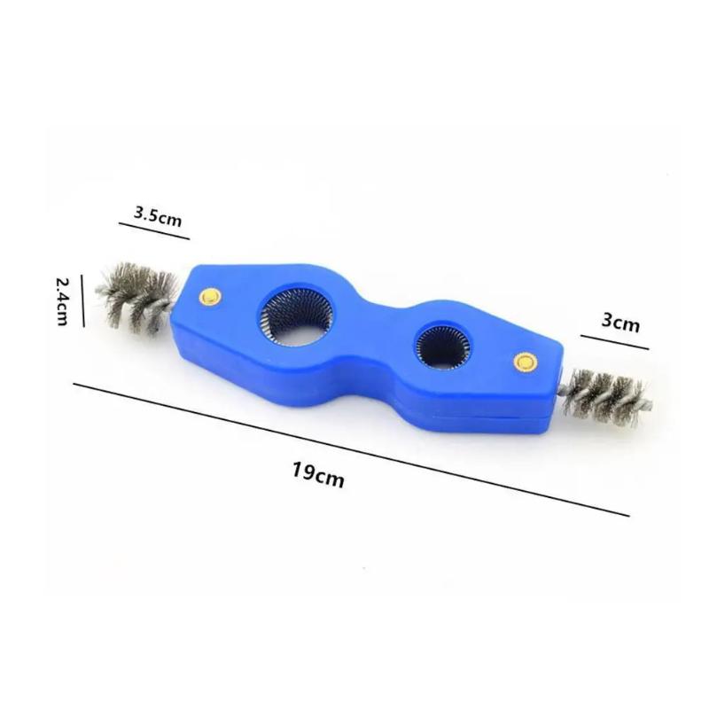 Car Wash Cleaning Battery Wire Brush Car Battery Post Terminal Cleaner Dirt Corrosion Brush Hand Clean Tool Car Detailing Brush
