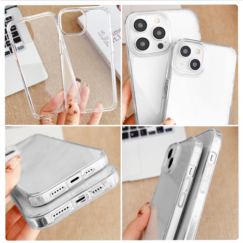 

Suitable for High Light-transparent and Scratch-resistant Apple 14/13/11 Mobile Phone Case IPhone 12 Anti-fall Shock-resistant Wear-resistant Full iphone14 [6.1 inch]