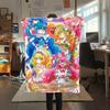 1PC Pretty Cure Print Flannel Blanket, High quality Comfortable for All Seasons, Home Decor, Warmth and Comfort, Perfect for Christmas Gifts