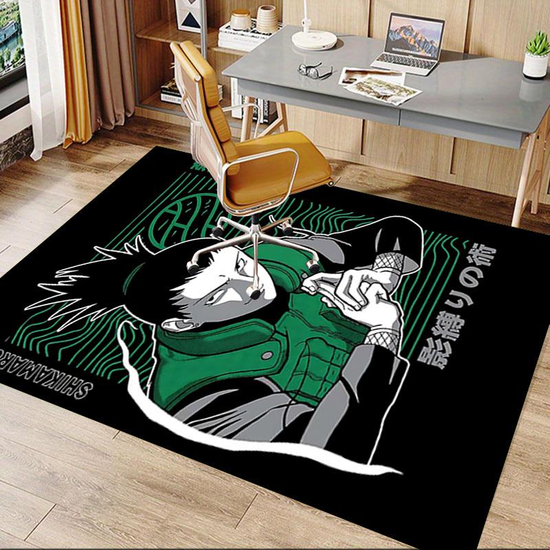 1pc Shikamaru Shadow Binding Technique Home Office, Durable Polyester Floor Mat with Easy, Office Decor, Urban Style, Nonslip Backing