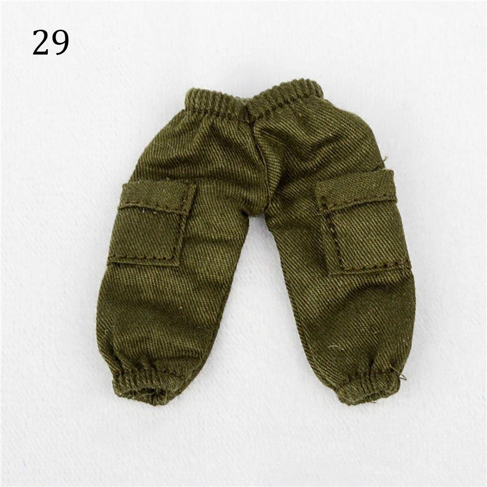 1/12 Doll Fashion Ripped Pants Doll Jeans 12~16cm Doll Coat Cool Jeans Jackets Doll Pants Shorts Clothes Accessories Kids Gift