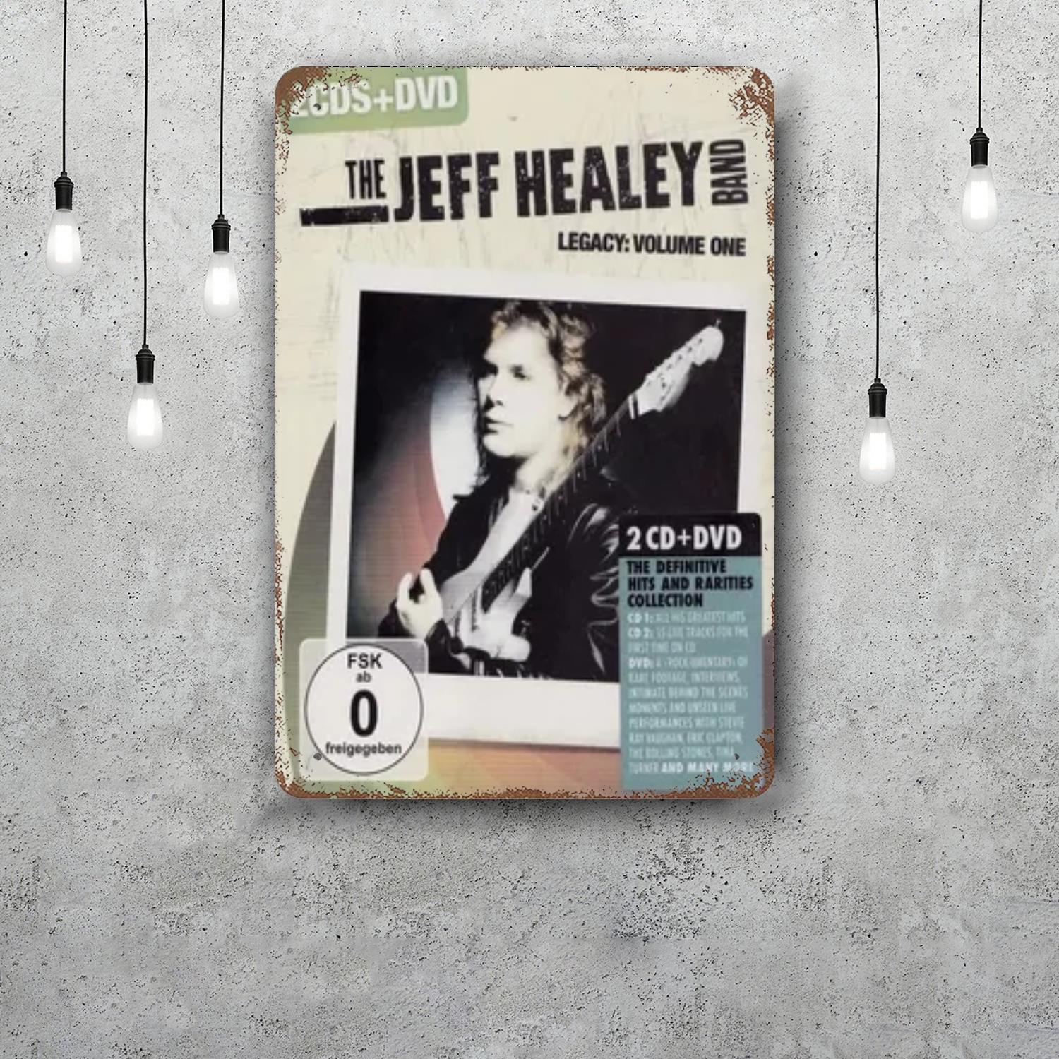 

Jeff Healey Metal Signs wall decor Vintage Tin Signs Captain Metal Poster Decor for Bar Pub Club Wall Decoration 20x30cm（7.8x11.8inch）