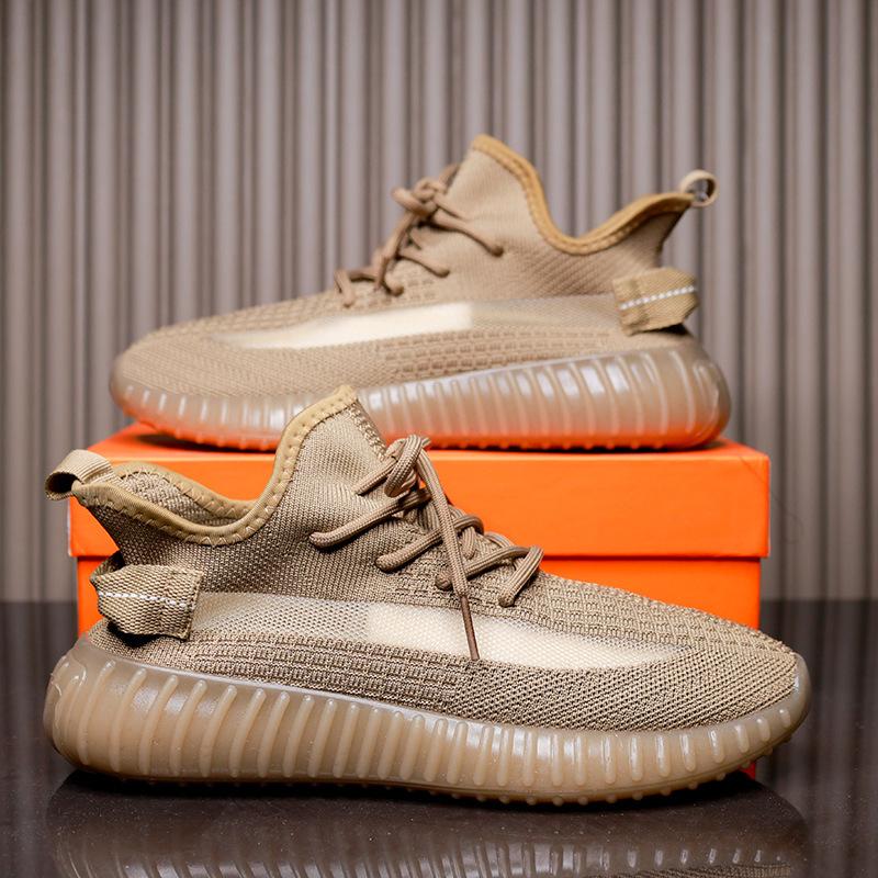 

Летние дышащие новые мужские кроссовки большого размера, спортивные повседневные сетчатые кроссовки с плетением Fly, мужские беговые кроссовки в кокосовом стиле women's size 35