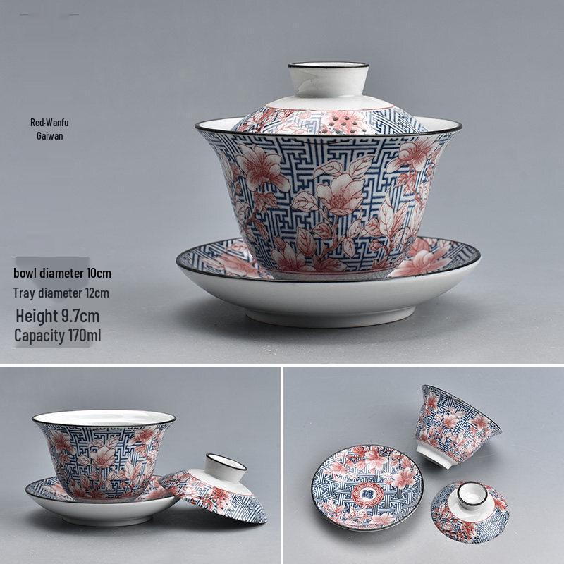 Yuluo Blue and White Ceramic Gaiwan