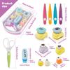 Kids DIY Puncher Craft Set Creative Craft Scissors Punch Set Educational Crafts Scissors Kit for Children and DIY Crafts Lovers
