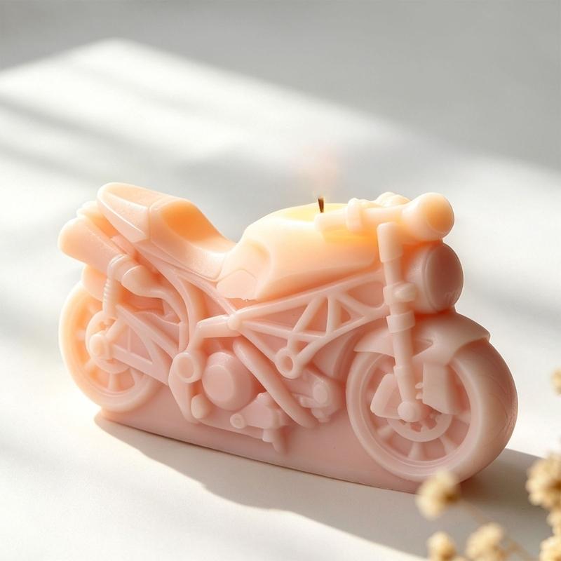 Stampi in Silicone a Forma di Motocicletta Resistenti al Calore Facili da Sformare per Realizzare Candele Sapone Cioccolato Gesso Ornamenti Resina Arte
