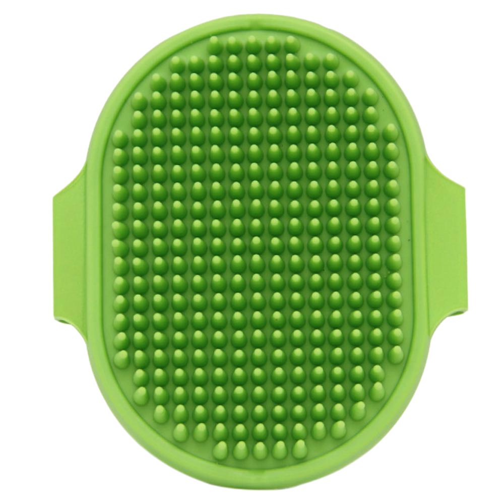 Pet Grooming Brush for Bath Massage, Silicone Bristle Deshedding Tool with Ergonomic Handle for Cats Dogs, 1PC