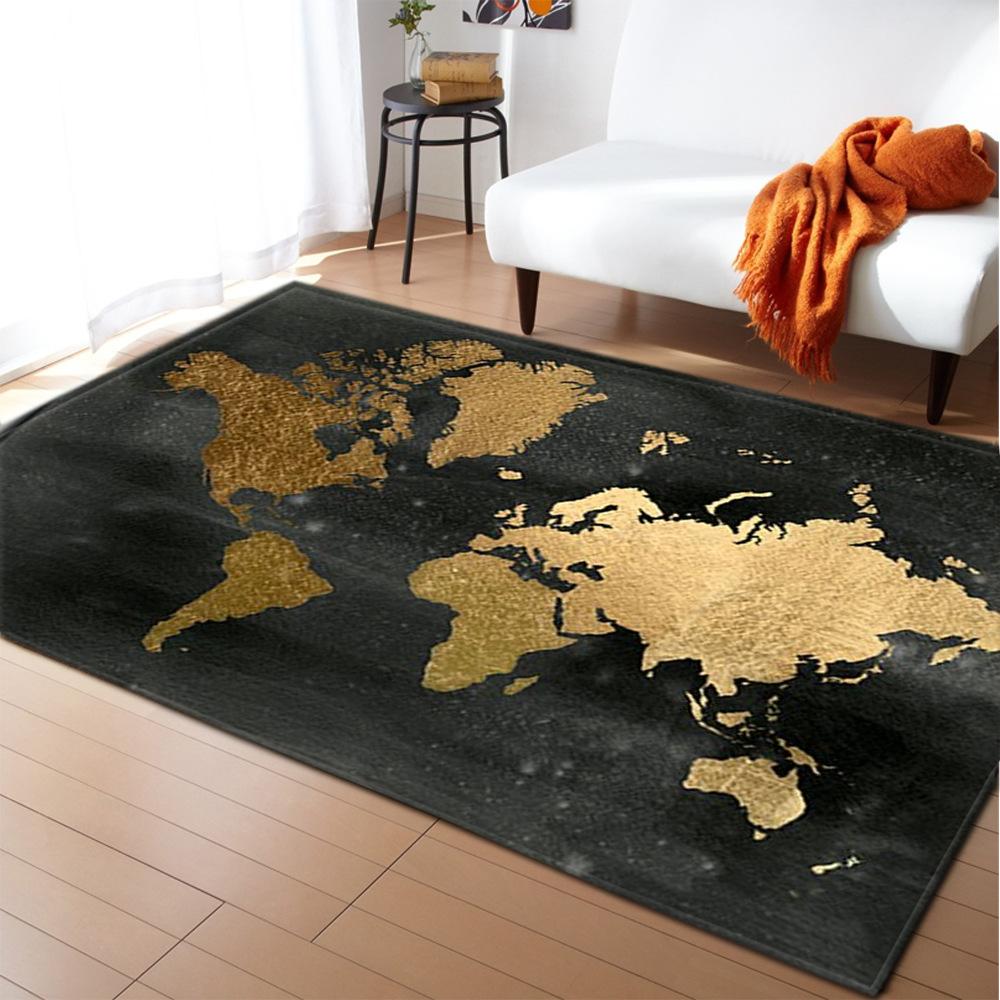 Dywan do salonu Galaxy Cosmiczne planety Dywan ze sterowcem Dywan do sypialni dla chłopców Kosmos Mata do zabawy dla dzieci Miękka pianka z pamięcią Mata podłogowa