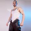 Sexy Herren Unisex Dienstmädchen Hoher Schnitt Bodysuit Streifen Vets Durchsichtig Durchsichtig Tanga Dienstmädchen Strumpfhose Elastisches Tanktop Yoga Leotard
