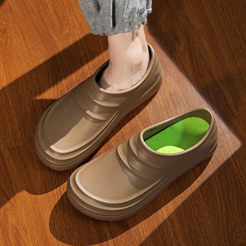 Summer Chef Shoes Anti Slip Oil Proof Work Shoes Lazy Slippers Casual Trendy Slipper Fashion Garden Shoes Beach
