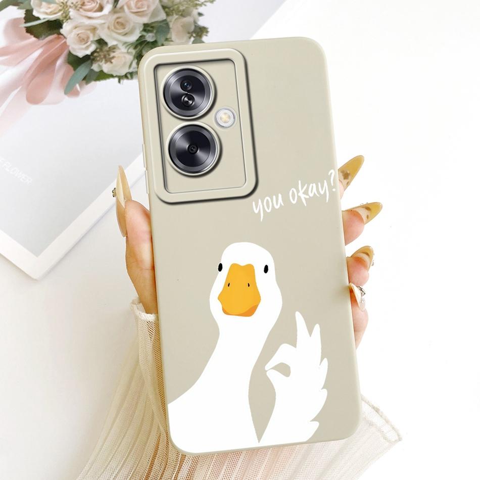 For OPPO A79 5G Cute Cat Flower Cartoon Phone Case For Oppo A79 CPH2553 CPH2557 Shockproof Soft Silicone Covers Bumper