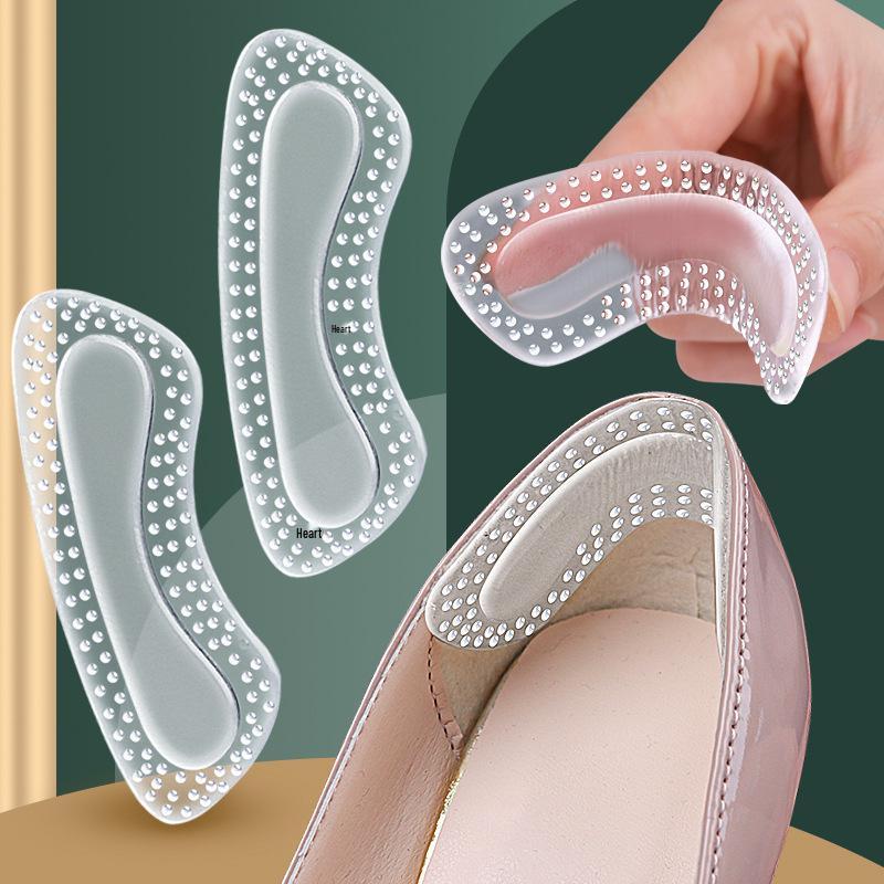 Soft Gel Anti-Wear High Heel Inserts with Massage Granules - Invisible, Self-Adhesive, Adjustable Insole Stickers