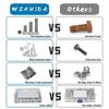 WZHUIDA 630pcs M3 304 Stainless Steel Hex Hexagon Socket Allen Button Head Screw Bolt Nut Assortment Kit ISO7380