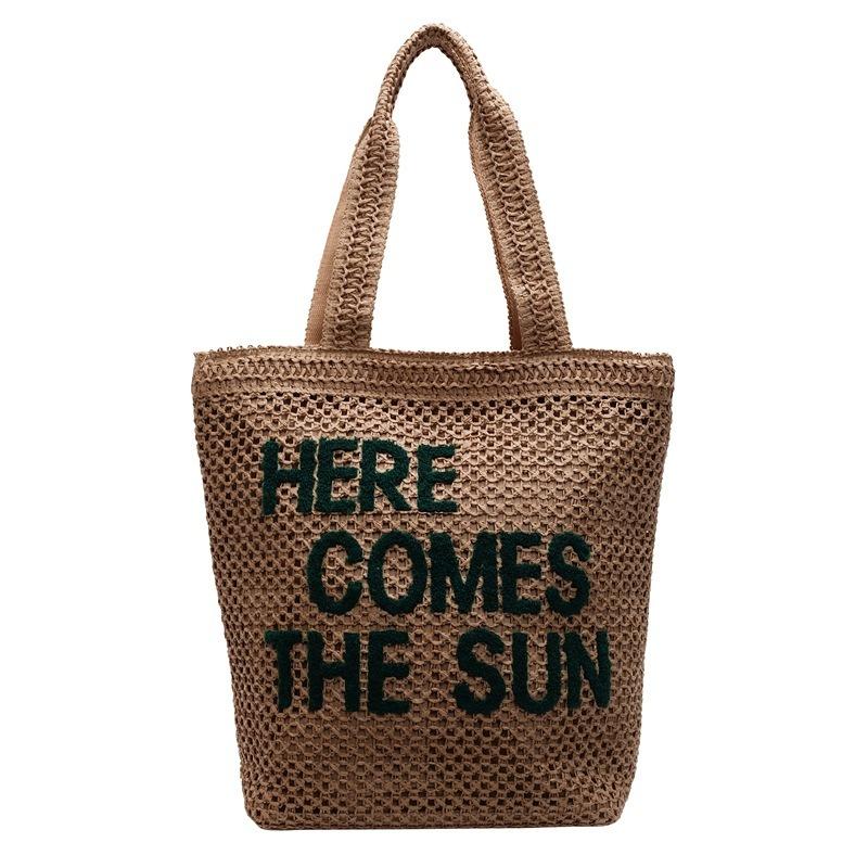 A Large-capacity Commuting Spring and Summer Fashionable Single-shoulder Bag with A High-end Feel and A Beach Bag