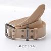 [Eyes Frontier] Tan Leather (Vegetable-tanned Leather) Double Pin Belt 90070 S 42 Natural
