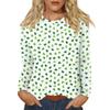 Women's Everyday Casual Long Sleeve St. Patrick's Day Printed O-Neck Top