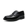 Autumn and Winter Fashion Trend Outer Wear Pointed Business Shoes British Style Low-top Lace-up Men's Casual Leather Shoes 9112