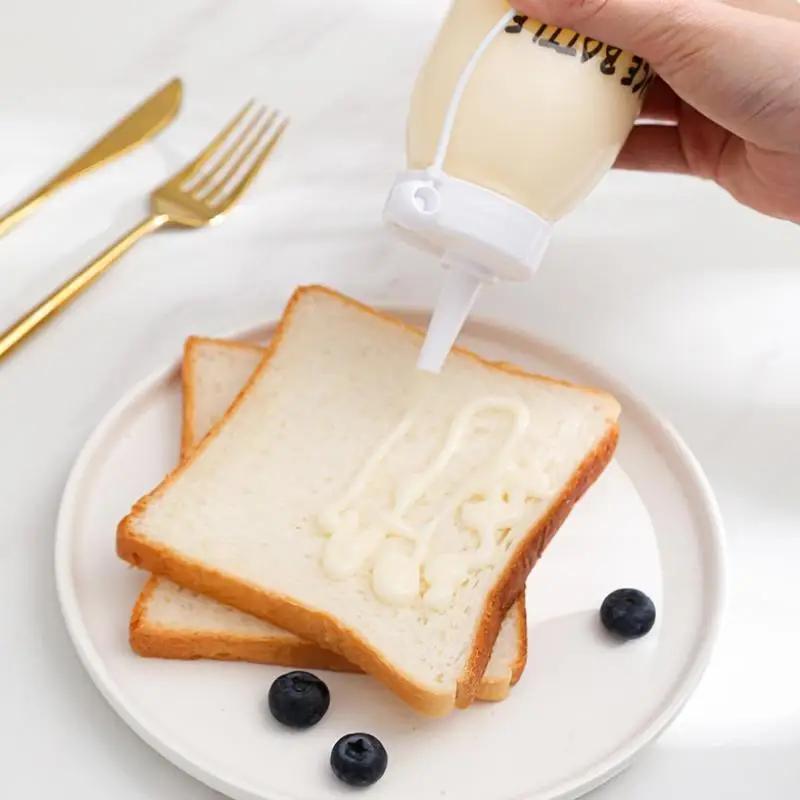 350/650 ML Plastik-Quetschflaschen Gewürzspender Ketchup Senf Soße und Würzflasche Küchenutensilien