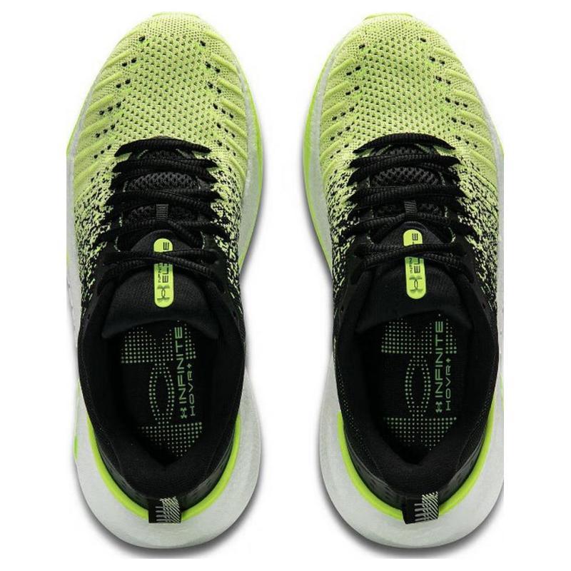Under Armour Infinite Elite Low Top Training Long Distance Running Sprint City Commute Running Shoes Men's Black Yellow Sneakers 3027189-002