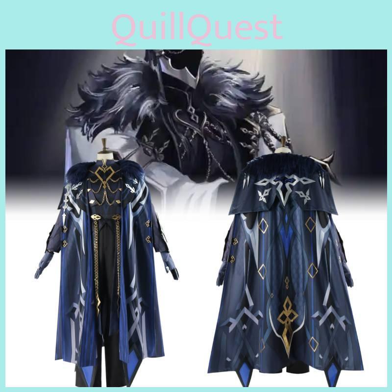 Premium Satin And Cotton Genshin Impact Capitanos Cosplay Outfit For Anime Enthusiasts