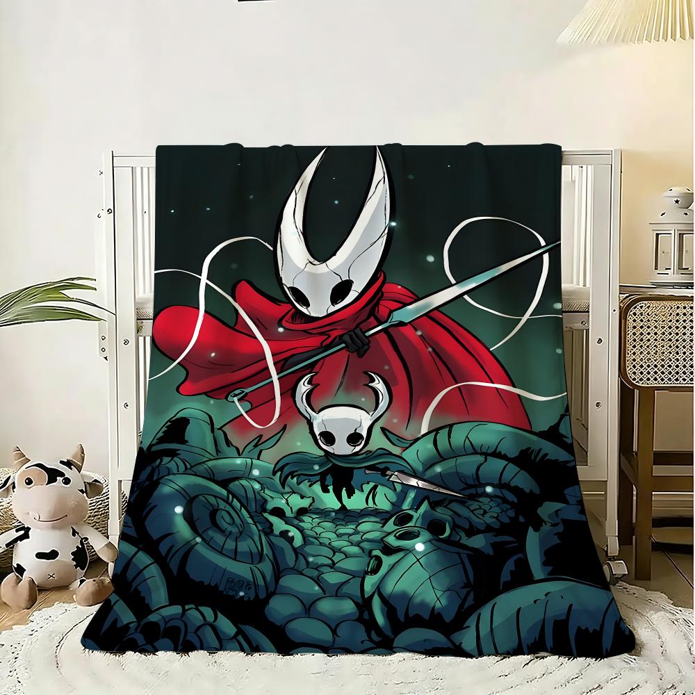 Popular Games Hollow Knight Throw 240g Flannel Blanket Lightweight Soft Skin-friendly Summer Thin Throw Blanket 75x90cm
