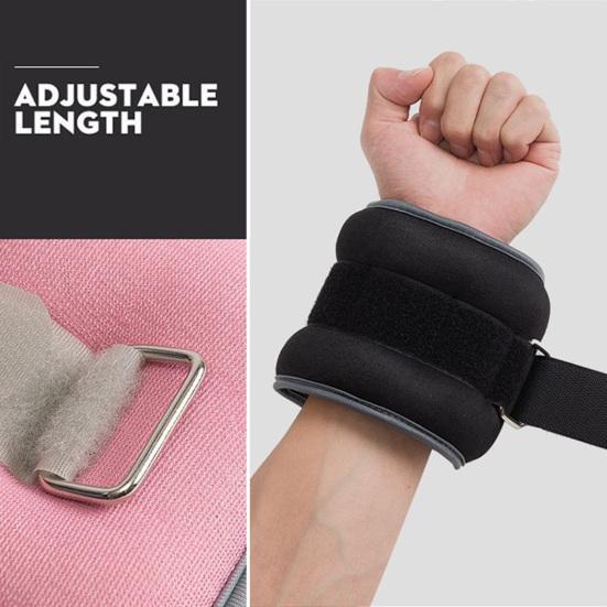 1 paio di sacchi di sabbia portanti regolabili e indossabili, con pesi, per uomini e donne, per danza, corsa, allenamento, caviglia, polso, braccialetto
