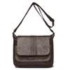 Women's Leather Crossbody Bag with Flap Closure Adjustable Strap Shoulder Bag for Daily