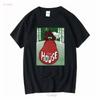 HOUSE HAUSU Japansk promo T-shirt 1977 skräckkultfilm vintage Tvättad Mångsidig streetwear Andningsbar Vardaglig Mjuk