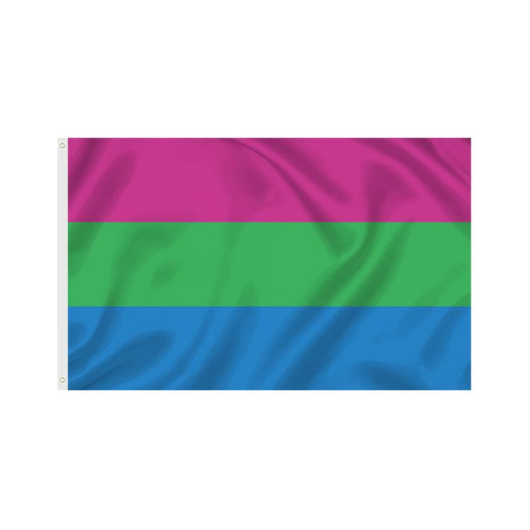 Stock All Inclusive Progress 3x5ft Polyester Big Rainbow Lesbian LGBT Gay Pride Flag Waterproof Lightweight