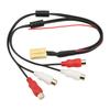 4RCA Cable MINI ISO 6Pin Audio Line Bluetooth Replacement for Seat