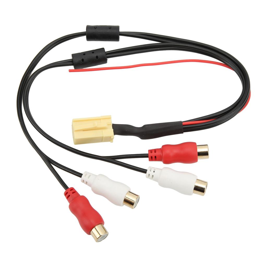 4RCA Cable MINI ISO 6Pin Audio Line Bluetooth Replacement for Seat