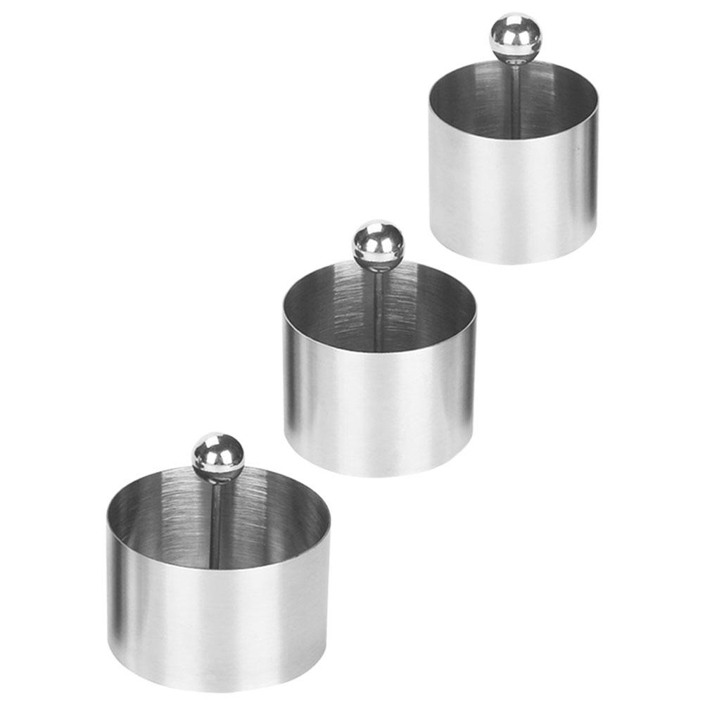Stainless Steel Cold Dish Mold Dishes Decoration Supplies Gadget Round Plate Setting Tools Modeling Molds Placement Styler Cake