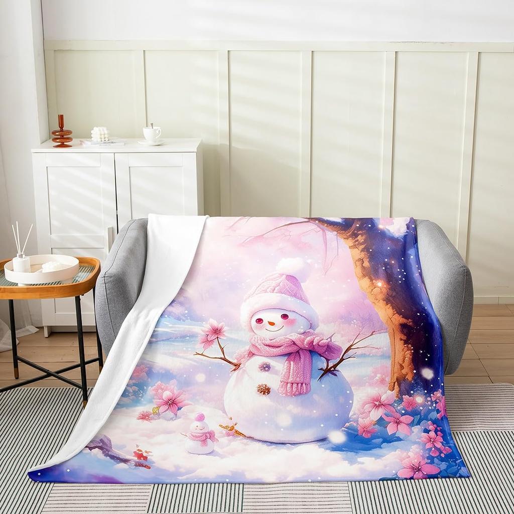 Feelyou Dirt Bike Flannel Fleece Throw Blanket for Kids Boys Girls Motocross Rider Plush Pink Motorcycle All Season Bed Blanket