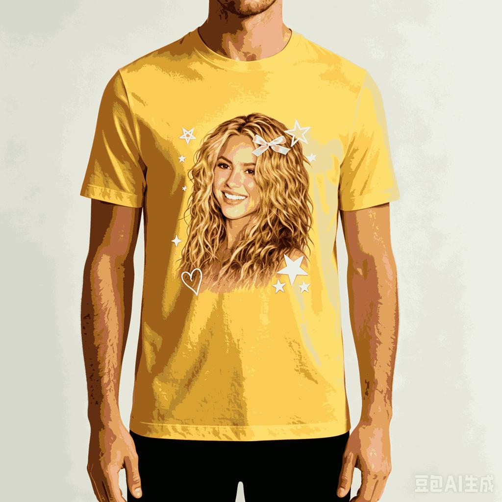 Shakira Per Regalo Fan T-shirt Unisex Unisex Harajuku Oversize Unisex Manica Corta Streetwear Alta Qualità Coppie Comoda Morbida