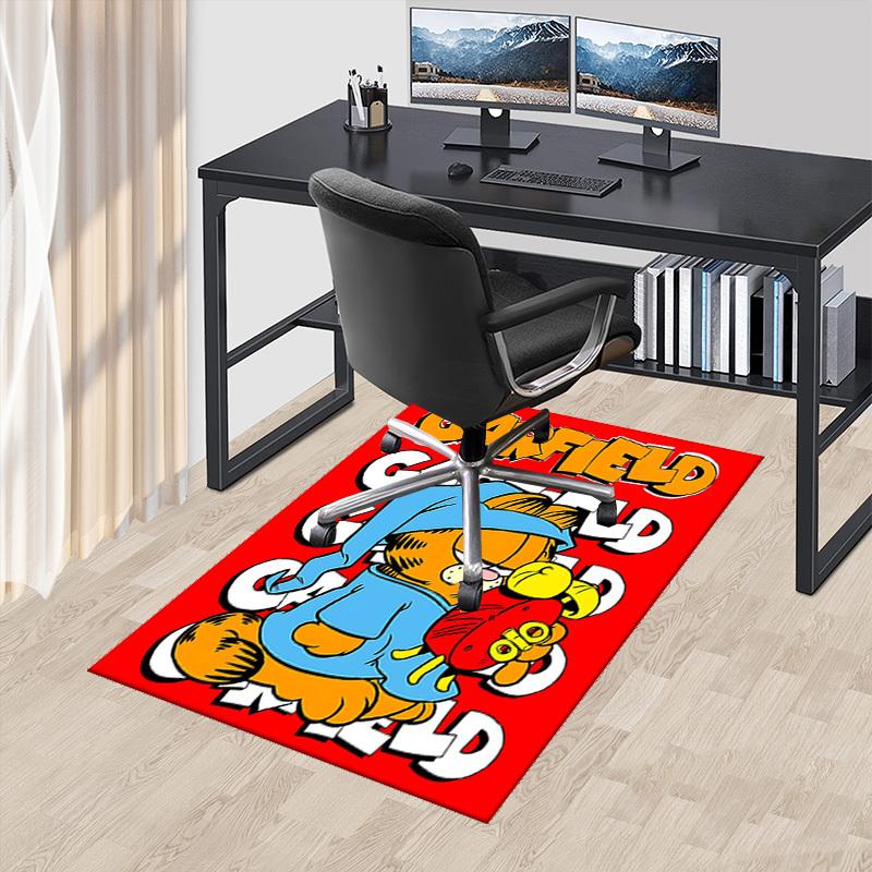 

1pc Garfield Anime Cartoon Design Office Chair Mat Non-Slip Carpet for Home Decor, Living Room, Bedroom, Game Room, Dormitory, Seasonal Gift.Q060 60cm by 90cm