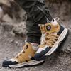 Rotary Buckle Work Sneakers Protective Shoes Lightweight Safety Shoes Puncture-Proof Anti-smash Steel Toe Boots Work Footwear