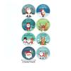 500pcs Merry Christmas Stickers 1 Inch Round Christmas Tags Stickers for Gift Baking Package Envelope Stationery Decor