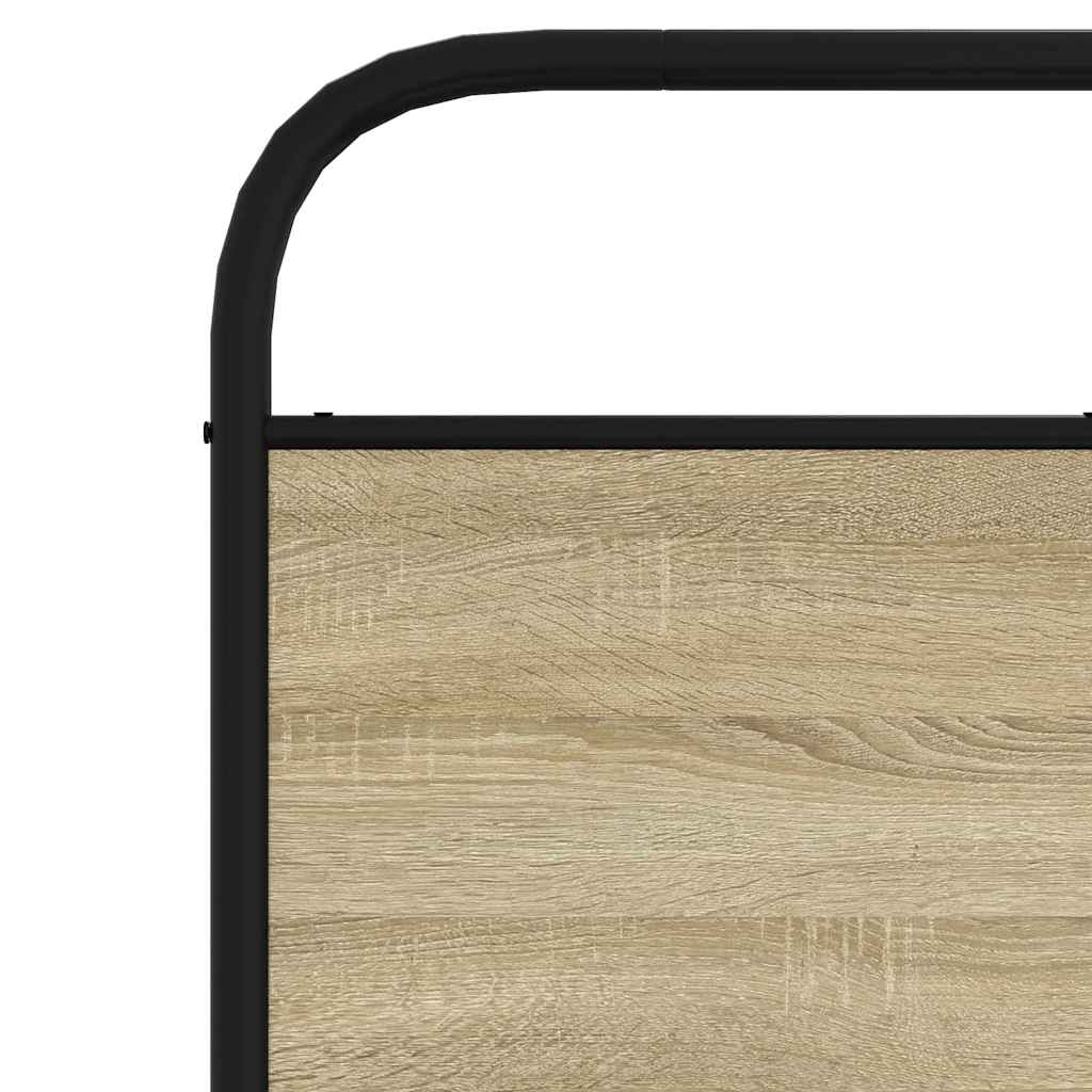 Replacement Headboard Sonoma Oak 200 cm Steel and Wood Based Material
