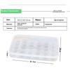1pcs Simple Egg Box 30-grid Refrigerator Storage Box, Plastic Food Fresh Egg Holder Refrigerator Storage Boxs