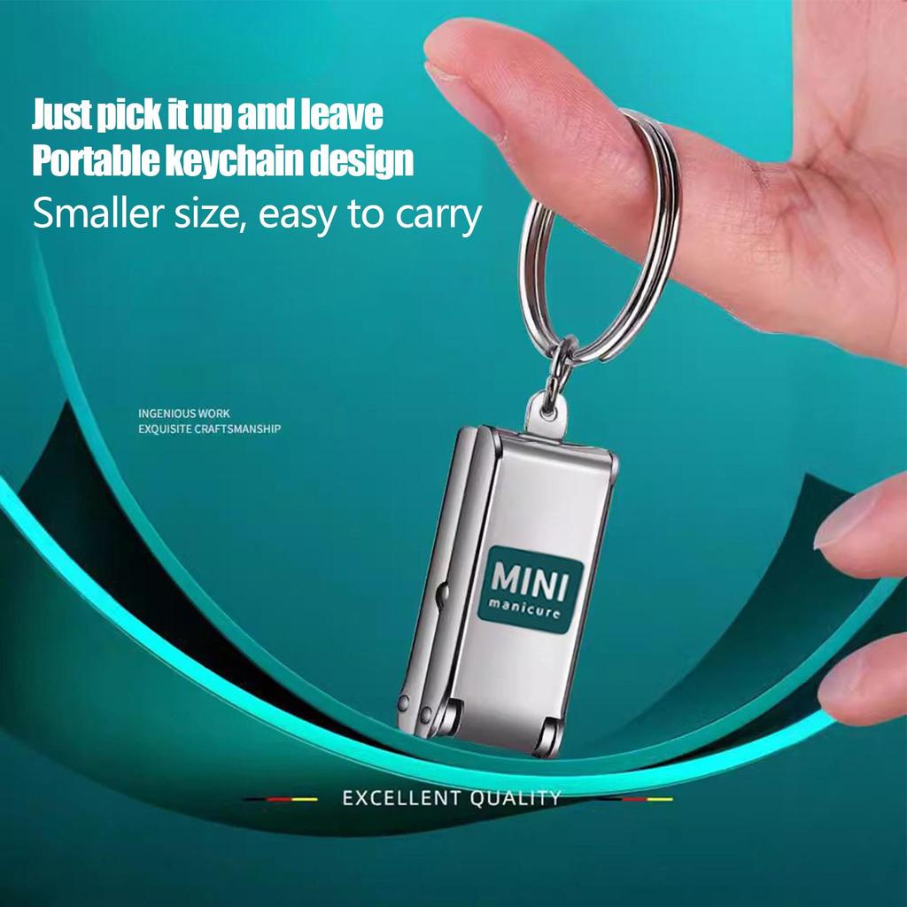 Mini Nail Clippers Stainless Steel Folding Manicure Tool for Kids Adults Travel Toenail Fingernail Trimmer Safe Precise Cutting