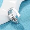Huajie Personality Women's Rose Carving Zircon Eyes Skull Rings Gothic Style Gun Black Ring Accessories  Trend