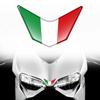 3D Reflektierender Italien Flagge Motorrad Aufkleber Passend für Ducati 959/969/V4 Aprilia RSV4 Benelli Vespa Wasserdicht Epoxidharz Decal