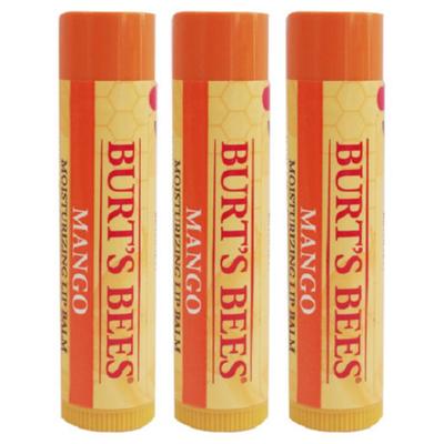 Balsamo Labbra Idratante Burt's Bees, Mango, 4,25g, 3 pezzi
