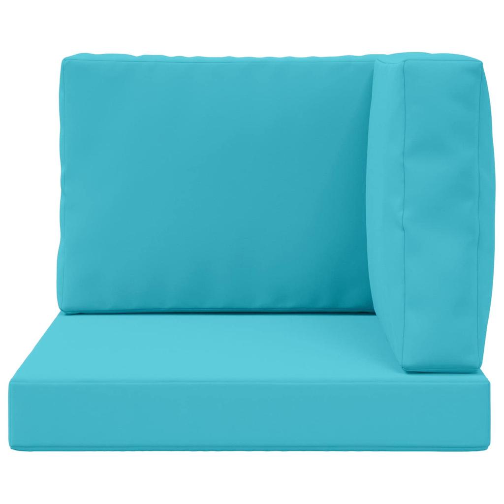Outdoor Sofa Cushions 3 Pcs Turquoise Polyester