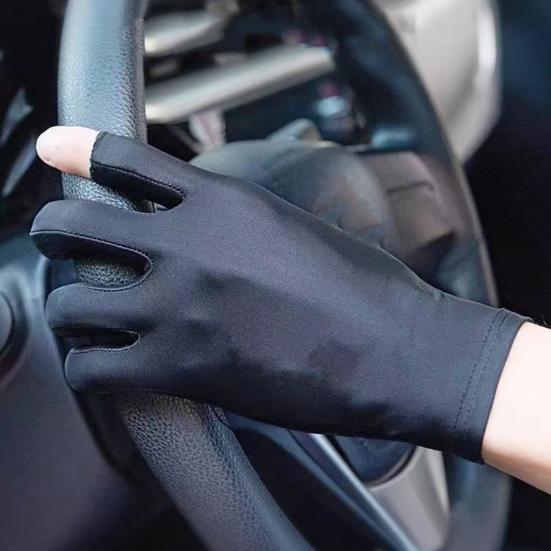 Men Sun Protection Gloves, Ultra Thin Summer Driving Gloves, Anti-Slip Palm, UV Protection Gloves for Fishing Cycling Hiking