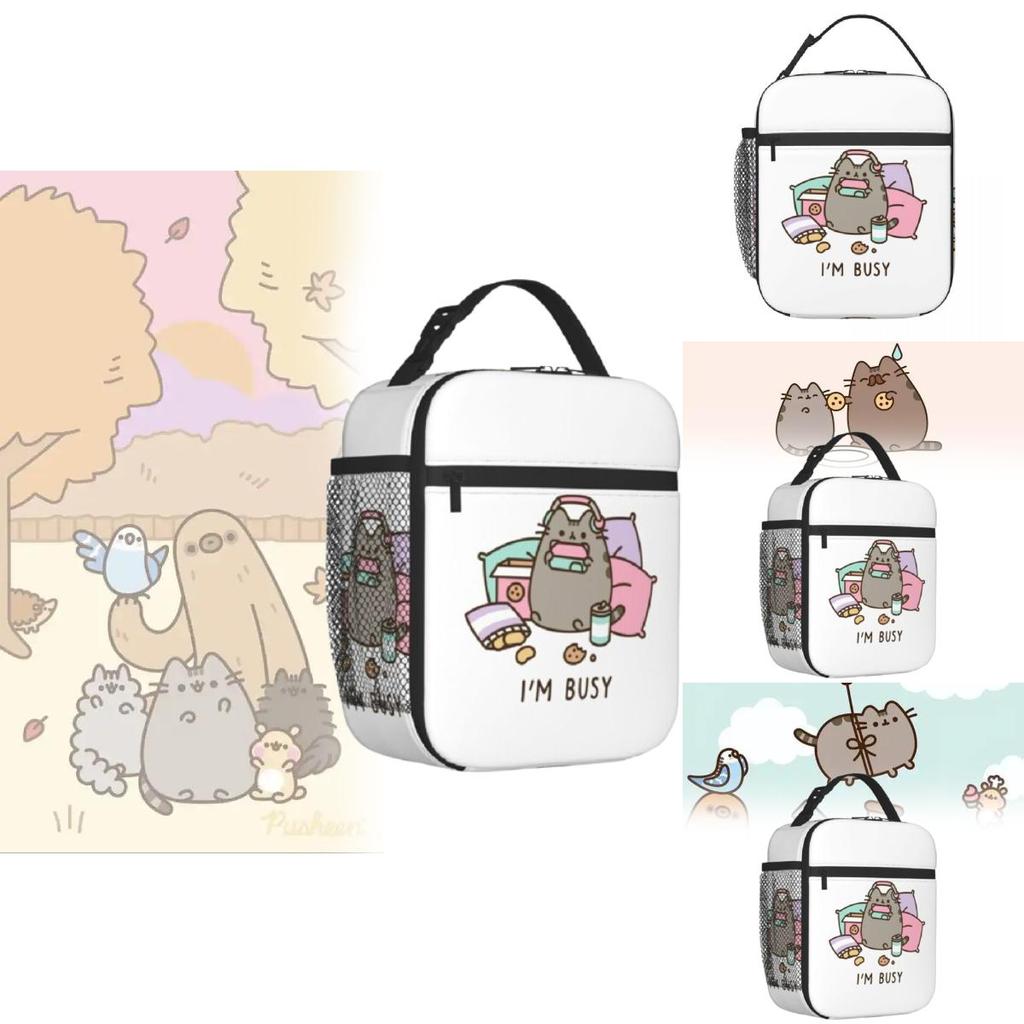 Pusheen Childrens Lunch Bag With Full Print For Kids School Picnic Use
