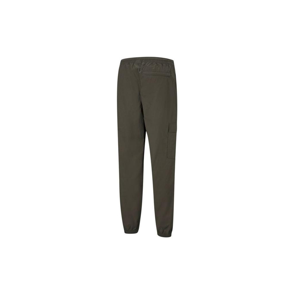 Puma Classics Sports Casual Cuffed Drawstring Long Pants Men bottoms Dark-Green 531361-70