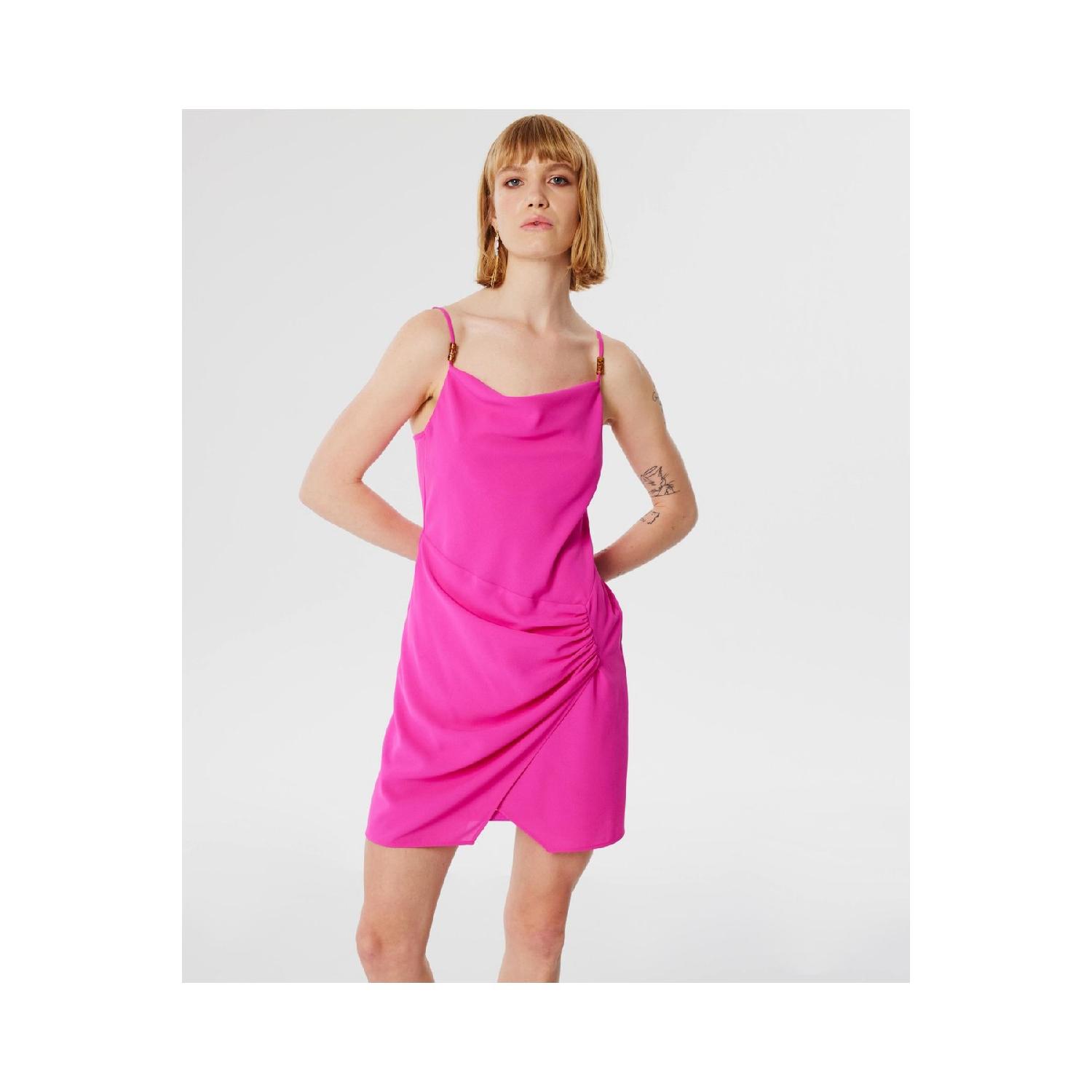 

Mini Dress With Beaded Accessories 34 розовый