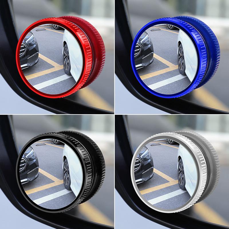 360° Rotating Blind Spot Car Mirror with HD Reflection and Suction Cup Mount